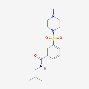 N-isobutyl-3-[(4-methyl-1-piperazinyl)sulfonyl]benzamide