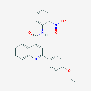 molecular formula C24H19N3O4 B446038 2-(4-ethoxyphenyl)-N-(2-nitrophenyl)quinoline-4-carboxamide 