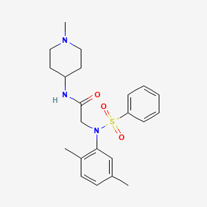 N~2~-(2,5-dimethylphenyl)-N~1~-(1-methyl-4-piperidinyl)-N~2~-(phenylsulfonyl)glycinamide