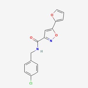 N-(4-chlorobenzyl)-5-(2-furyl)-3-isoxazolecarboxamide