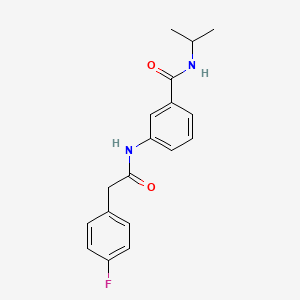 molecular formula C18H19FN2O2 B4460417 3-{[(4-fluorophenyl)acetyl]amino}-N-isopropylbenzamide 