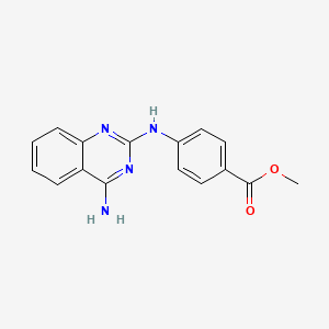 methyl 4-[(4-amino-2-quinazolinyl)amino]benzoate