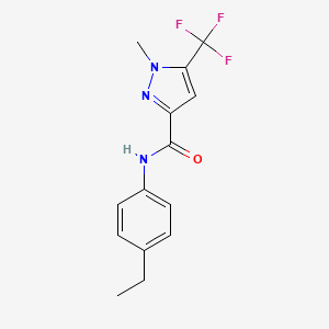 N-(4-ethylphenyl)-1-methyl-5-(trifluoromethyl)-1H-pyrazole-3-carboxamide