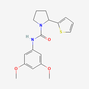 molecular formula C17H20N2O3S B4460513 N-(3,5-dimethoxyphenyl)-2-(2-thienyl)-1-pyrrolidinecarboxamide 