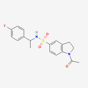 1-acetyl-N-[1-(4-fluorophenyl)ethyl]-5-indolinesulfonamide