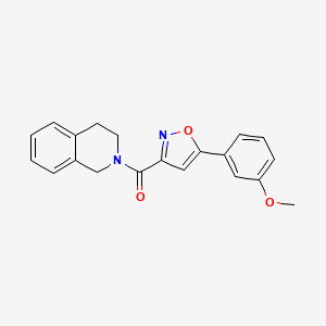 2-{[5-(3-methoxyphenyl)-3-isoxazolyl]carbonyl}-1,2,3,4-tetrahydroisoquinoline