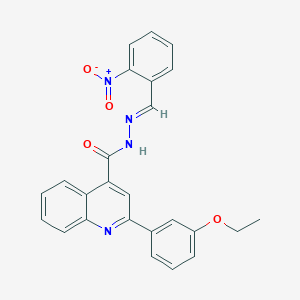 2-(3-ethoxyphenyl)-N'-{2-nitrobenzylidene}-4-quinolinecarbohydrazide