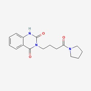 3-[4-oxo-4-(1-pyrrolidinyl)butyl]-2,4(1H,3H)-quinazolinedione