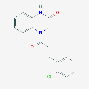 molecular formula C17H15ClN2O2 B4460639 4-[3-(2-chlorophenyl)propanoyl]-3,4-dihydro-2(1H)-quinoxalinone 