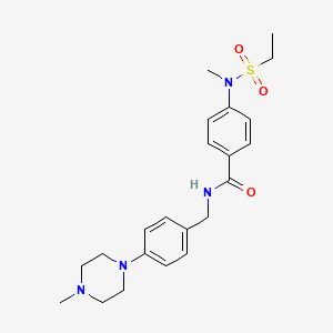 4-[(ethylsulfonyl)(methyl)amino]-N-[4-(4-methyl-1-piperazinyl)benzyl]benzamide