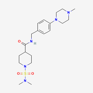 1-[(dimethylamino)sulfonyl]-N-[4-(4-methyl-1-piperazinyl)benzyl]-4-piperidinecarboxamide