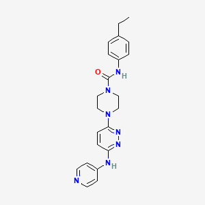 N-(4-ethylphenyl)-4-[6-(4-pyridinylamino)-3-pyridazinyl]-1-piperazinecarboxamide