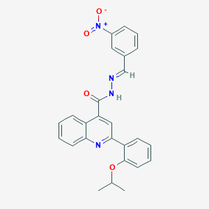 N'-{3-nitrobenzylidene}-2-(2-isopropoxyphenyl)-4-quinolinecarbohydrazide