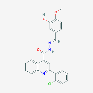 2-(2-chlorophenyl)-N'-(3-hydroxy-4-methoxybenzylidene)-4-quinolinecarbohydrazide