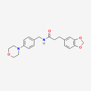 3-(1,3-benzodioxol-5-yl)-N-[4-(4-morpholinyl)benzyl]propanamide