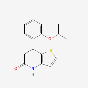 molecular formula C16H17NO2S B4460711 7-(2-isopropoxyphenyl)-6,7-dihydrothieno[3,2-b]pyridin-5(4H)-one 