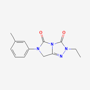 molecular formula C13H14N4O2 B4460739 2-ethyl-6-(3-methylphenyl)-6,7-dihydro-3H-imidazo[5,1-c][1,2,4]triazole-3,5(2H)-dione 