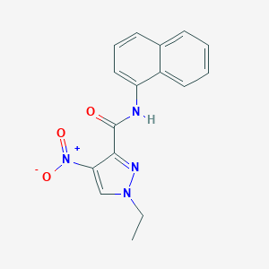 1-ethyl-4-nitro-N-(1-naphthyl)-1H-pyrazole-3-carboxamide