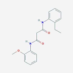 molecular formula C18H20N2O3 B4460806 N-(2-ethylphenyl)-N'-(2-methoxyphenyl)malonamide 