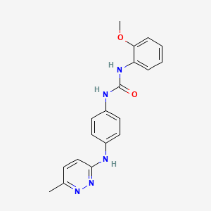 molecular formula C19H19N5O2 B4460812 N-(2-methoxyphenyl)-N'-{4-[(6-methyl-3-pyridazinyl)amino]phenyl}urea 