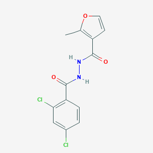 molecular formula C13H10Cl2N2O3 B446089 N'-(2,4-dichlorobenzoyl)-2-methyl-3-furohydrazide 