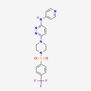 N-4-pyridinyl-6-(4-{[4-(trifluoromethyl)phenyl]sulfonyl}-1-piperazinyl)-3-pyridazinamine