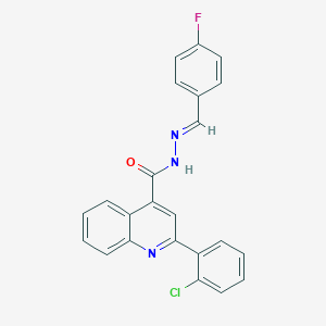 2-(2-chlorophenyl)-N'-(4-fluorobenzylidene)-4-quinolinecarbohydrazide