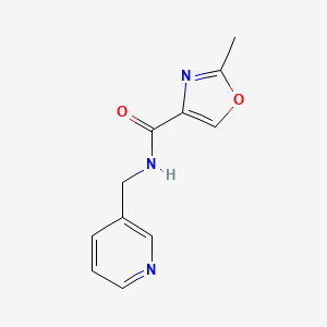 molecular formula C11H11N3O2 B4460941 2-methyl-N-(3-pyridinylmethyl)-1,3-oxazole-4-carboxamide 
