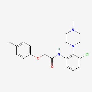 molecular formula C20H24ClN3O2 B4460949 N-[3-chloro-2-(4-methyl-1-piperazinyl)phenyl]-2-(4-methylphenoxy)acetamide CAS No. 1003711-66-7