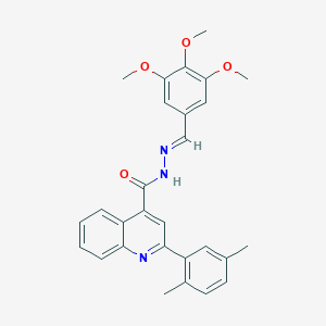 2-(2,5-dimethylphenyl)-N'-(3,4,5-trimethoxybenzylidene)-4-quinolinecarbohydrazide