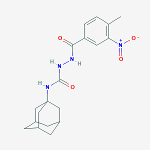 molecular formula C19H24N4O4 B446098 N-(1-adamantyl)-2-{3-nitro-4-methylbenzoyl}hydrazinecarboxamide 