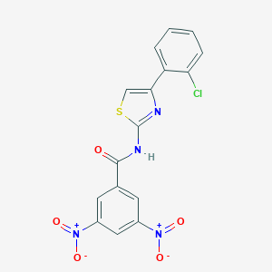 N-[4-(2-chlorophenyl)-1,3-thiazol-2-yl]-3,5-dinitrobenzamide