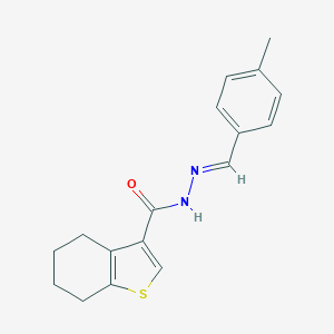 N'-(4-methylbenzylidene)-4,5,6,7-tetrahydro-1-benzothiophene-3-carbohydrazide