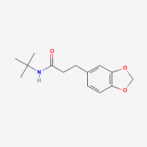 molecular formula C14H19NO3 B4461071 3-(1,3-benzodioxol-5-yl)-N-(tert-butyl)propanamide 