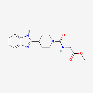 methyl N-{[4-(1H-benzimidazol-2-yl)-1-piperidinyl]carbonyl}glycinate