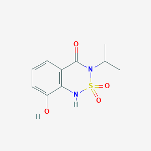 B044611 1H-2,1,3-Benzothiadiazin-4(3H)-one, 8-hydroxy-3-(1-methylethyl)-, 2,2-dioxide CAS No. 60374-43-8