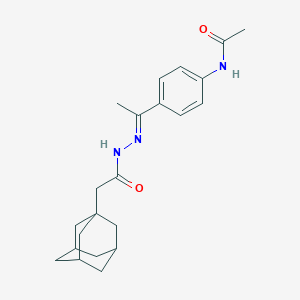 molecular formula C22H29N3O2 B446110 N-{4-[N-(1-adamantylacetyl)ethanehydrazonoyl]phenyl}acetamide 