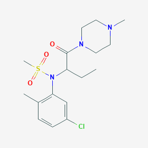 N-(5-chloro-2-methylphenyl)-N-{1-[(4-methyl-1-piperazinyl)carbonyl]propyl}methanesulfonamide