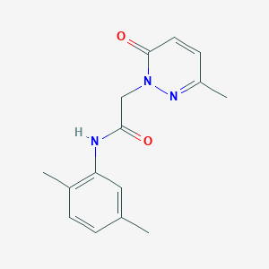 molecular formula C15H17N3O2 B4461154 N-(2,5-dimethylphenyl)-2-(3-methyl-6-oxo-1(6H)-pyridazinyl)acetamide 