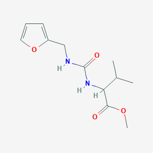 molecular formula C12H18N2O4 B4461159 methyl N-{[(2-furylmethyl)amino]carbonyl}valinate 