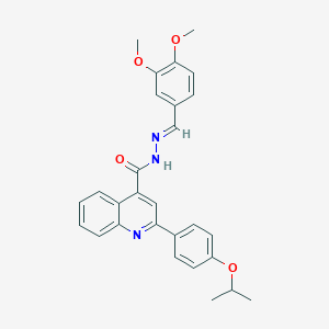 N'-(3,4-dimethoxybenzylidene)-2-(4-isopropoxyphenyl)-4-quinolinecarbohydrazide