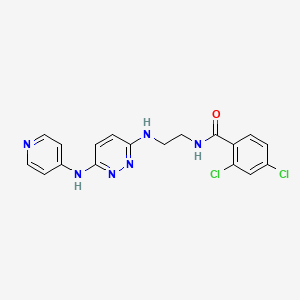 2,4-dichloro-N-(2-{[6-(4-pyridinylamino)-3-pyridazinyl]amino}ethyl)benzamide