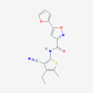 N-(3-cyano-4-ethyl-5-methyl-2-thienyl)-5-(2-furyl)-3-isoxazolecarboxamide