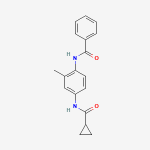 N-{4-[(cyclopropylcarbonyl)amino]-2-methylphenyl}benzamide