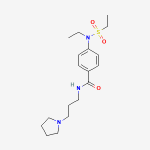 4-[ethyl(ethylsulfonyl)amino]-N-[3-(1-pyrrolidinyl)propyl]benzamide