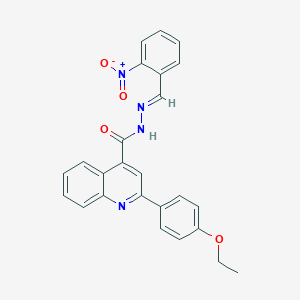 2-(4-ethoxyphenyl)-N'-{2-nitrobenzylidene}-4-quinolinecarbohydrazide