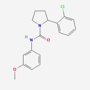 molecular formula C18H19ClN2O2 B4461340 2-(2-chlorophenyl)-N-(3-methoxyphenyl)-1-pyrrolidinecarboxamide 