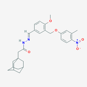 2-(1-adamantyl)-N'-[3-({4-nitro-3-methylphenoxy}methyl)-4-methoxybenzylidene]acetohydrazide