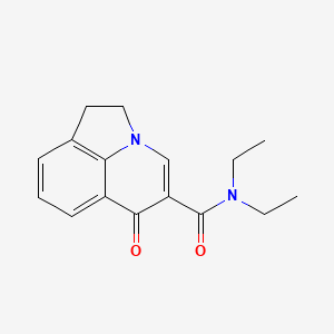 molecular formula C16H18N2O2 B4461421 N,N-diethyl-6-oxo-1,2-dihydro-6H-pyrrolo[3,2,1-ij]quinoline-5-carboxamide 