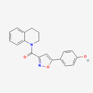 4-[3-(3,4-dihydro-1(2H)-quinolinylcarbonyl)-5-isoxazolyl]phenol